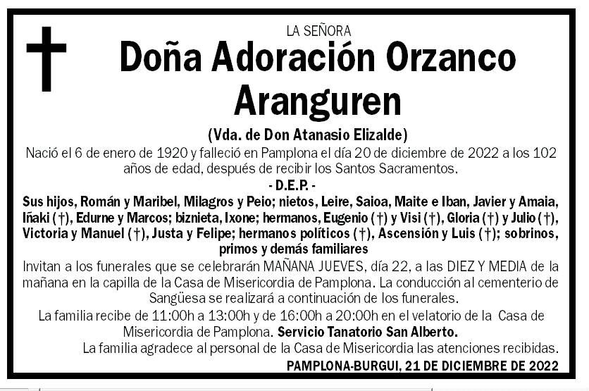 Adoración Orzanco Aranguren