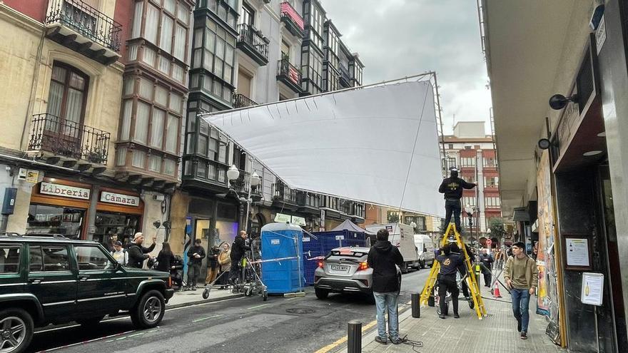 Dos rodajes simultáneos en Bilbao ocuparán cuatro zonas de aparcamiento