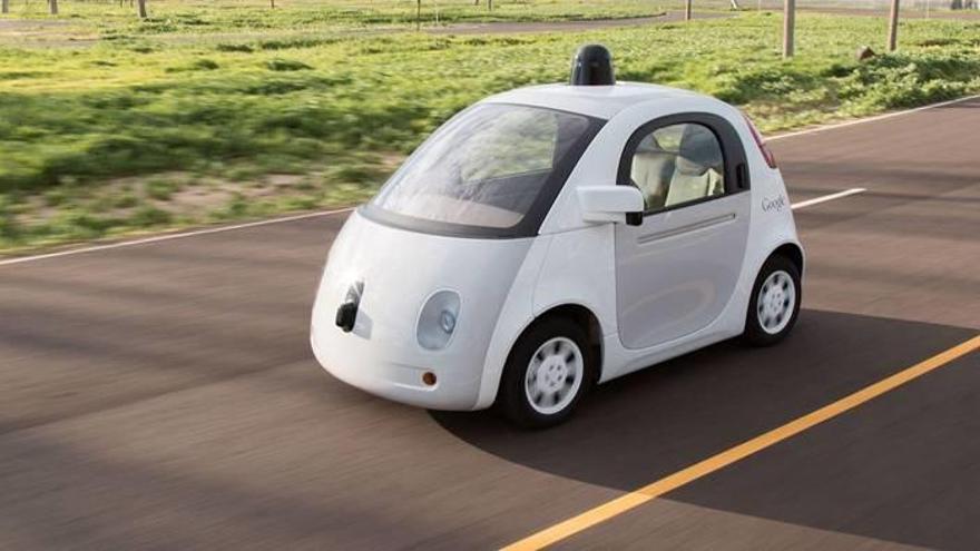 Uno de los modelos de coche autónomo de Google.