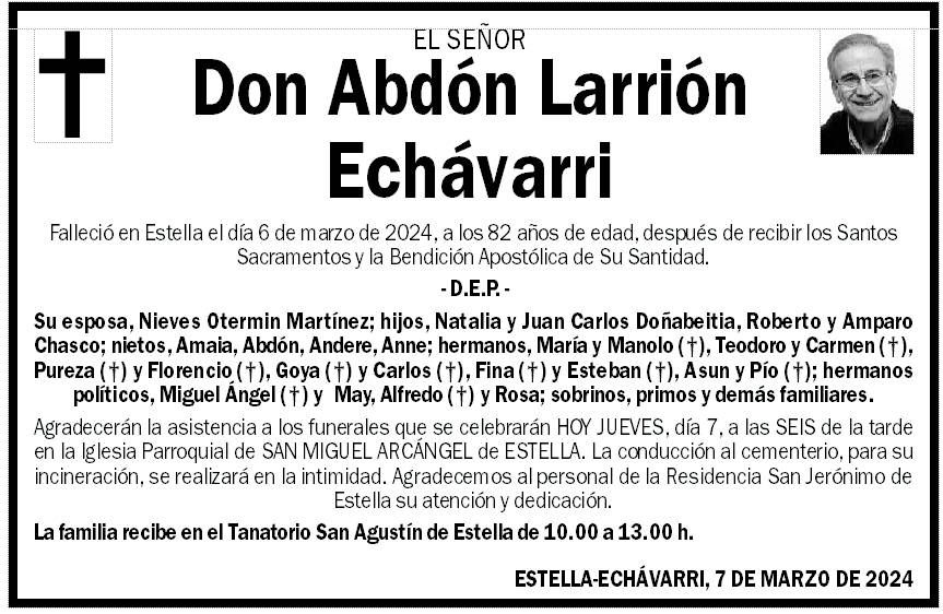 Abdón Larrión Echávarri