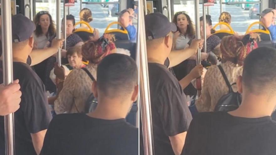 Una conductora para un autobús en Pamplona tras la negativa de una madre a que su hijo ceda un asiento reservado a una mujer mayor
