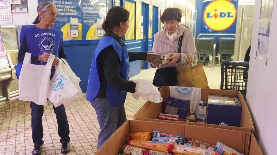 El Banco de Alimentos de Gipuzkoa recauda 599.082 euros en noviembre, un 2% más que el año pasado
