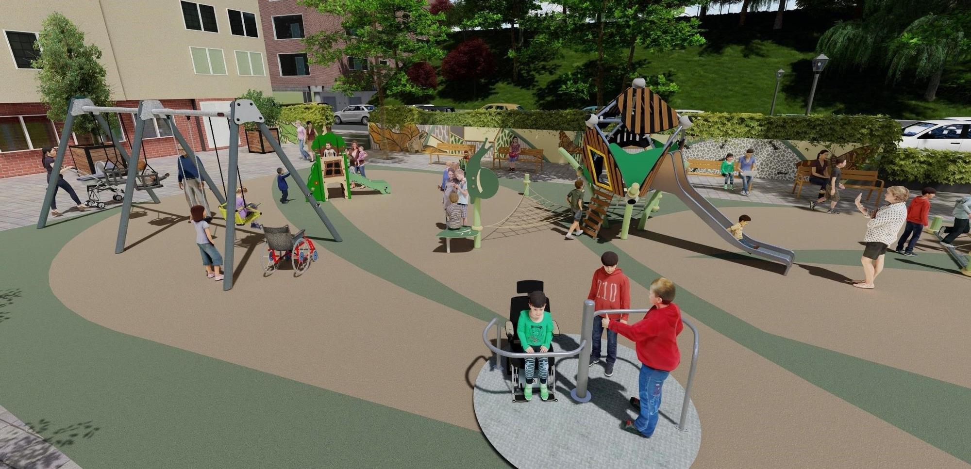 Así quedará el parque Campa Ibaizabal de La Peña tras las obras