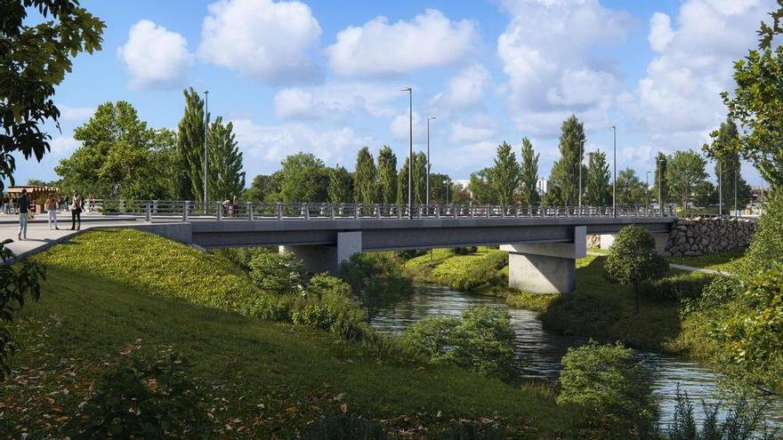 El nuevo puente que conectará Barañáin y el polígono de Landaben, previsto para finales de 2024