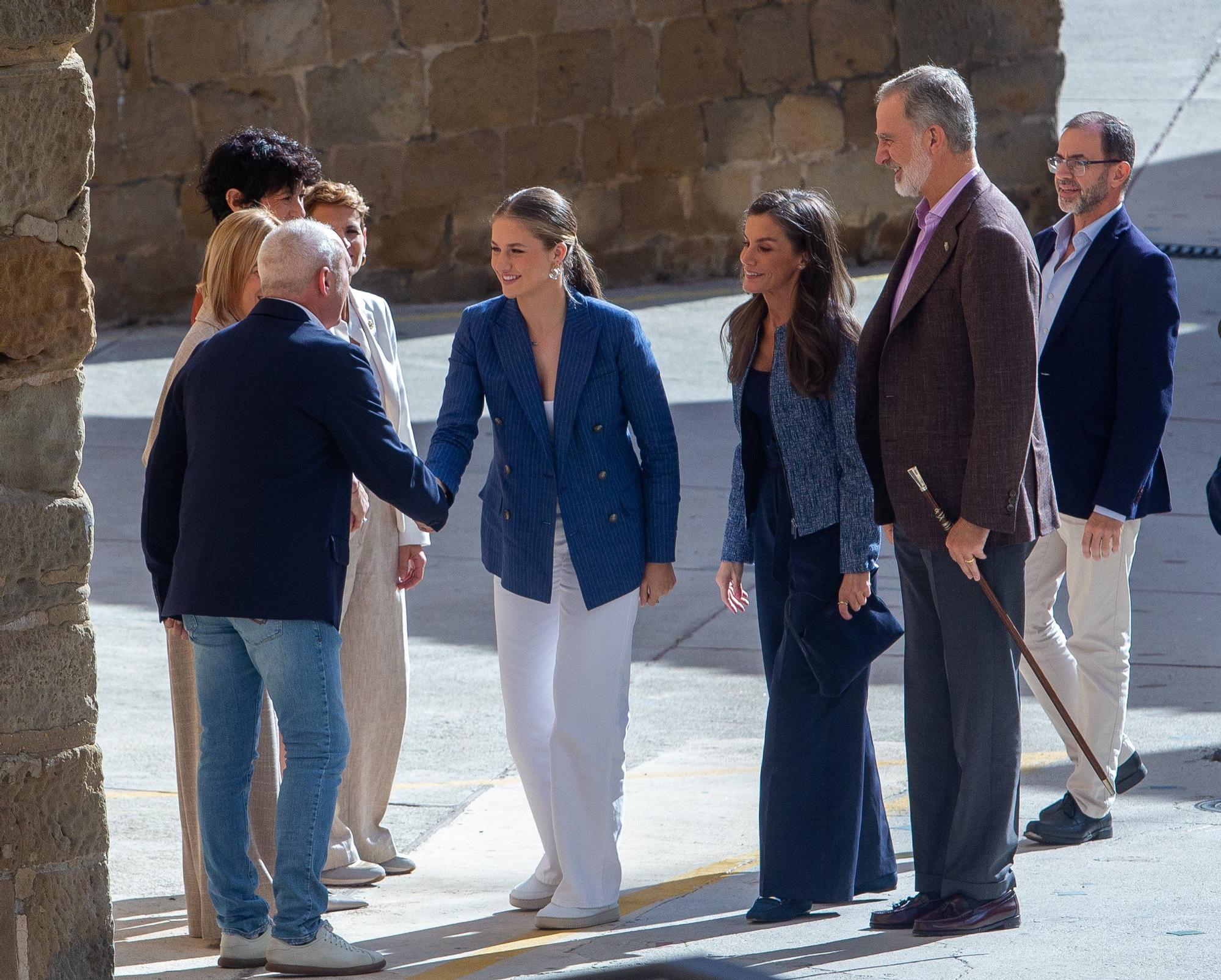 Fotos de la visita de los Reyes a Olite y Tudela