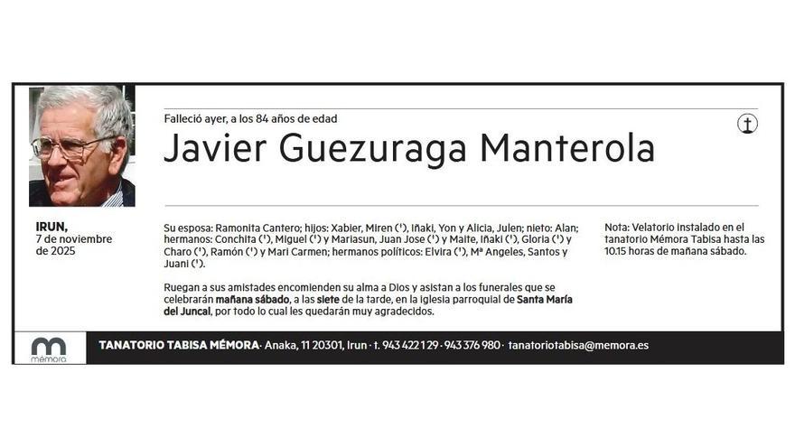 JAVIER GUEZURAGA MANTEROLA