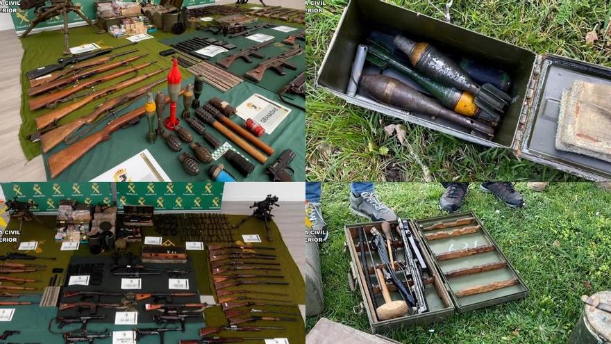 Condenado el octogenario que amasó 190 armas de fuego y más de 17.000 cartuchos en la Comarca de Pamplona