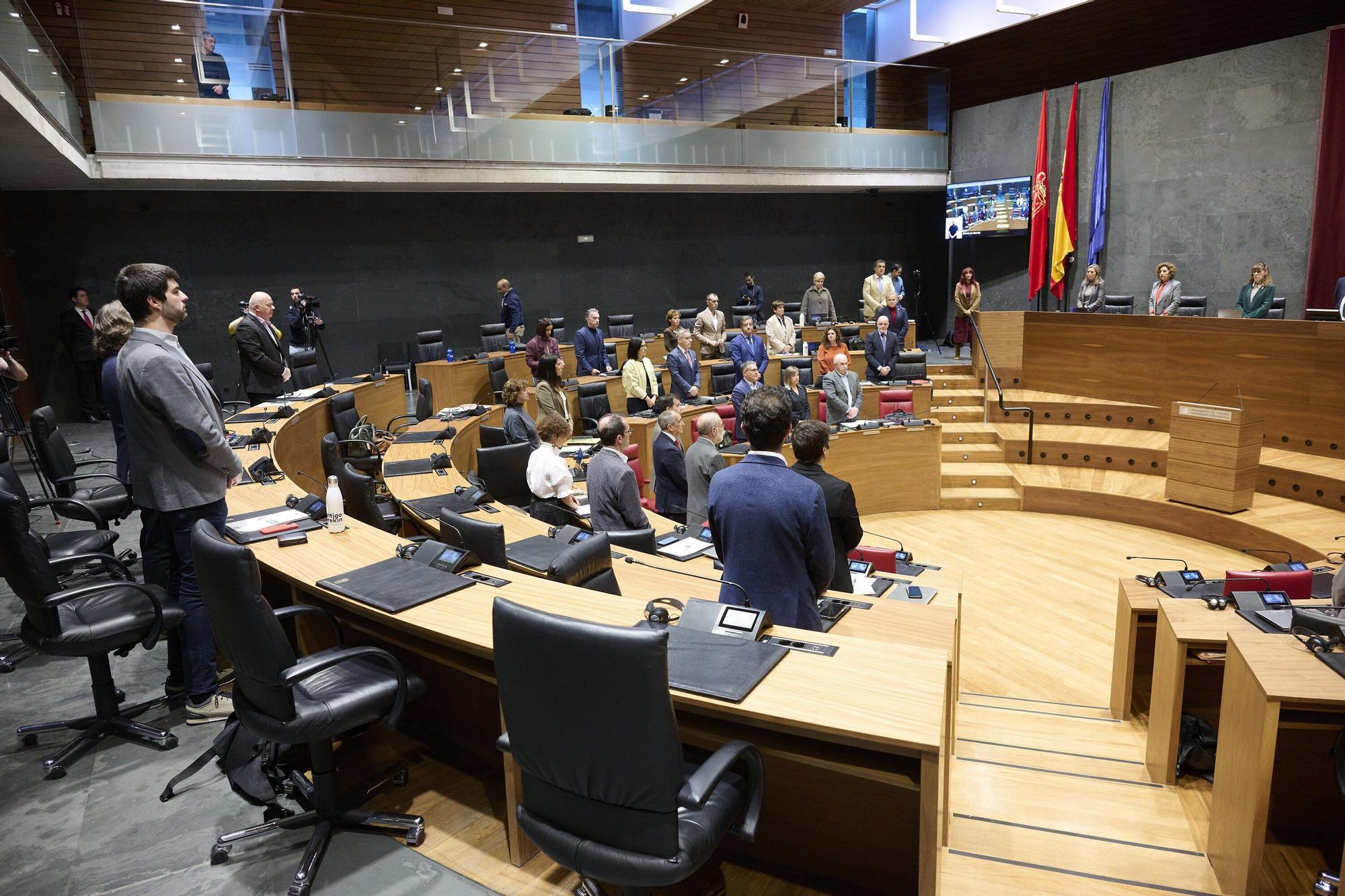Fotos del pleno del Parlamento de Navarra de este 6 de noviembre