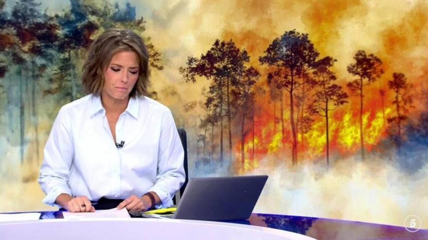 María Casado abandona el plató de &#039;Informativos Telecinco&#039; tras un incómodo momento
