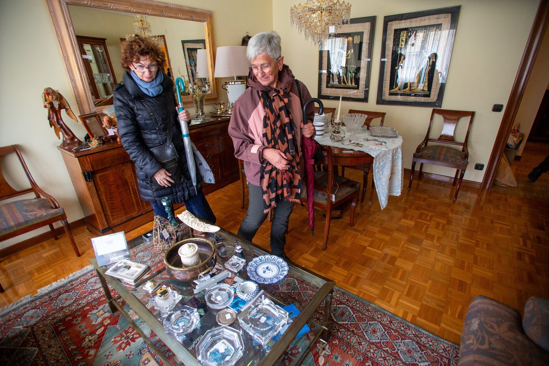 Mercadillo de Pamplona en la calle Miguel Astráin.