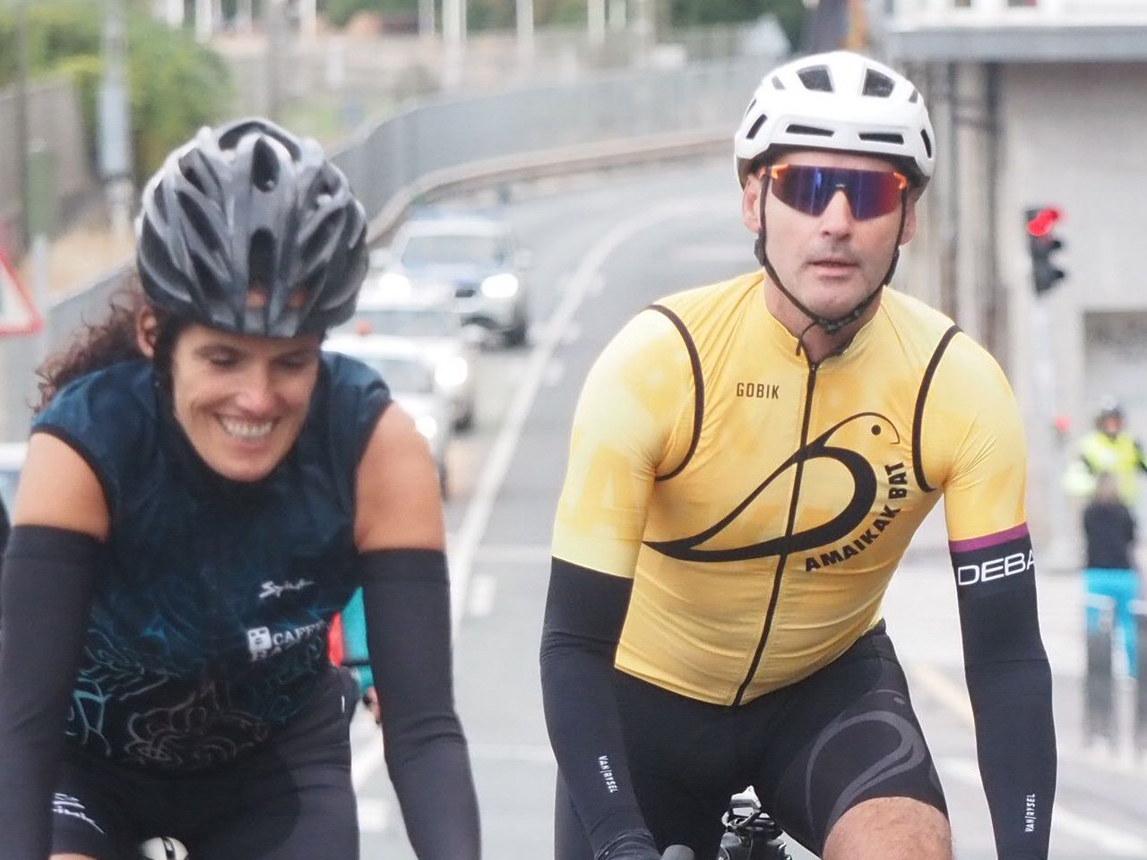 Fiesta ciclista en Deba