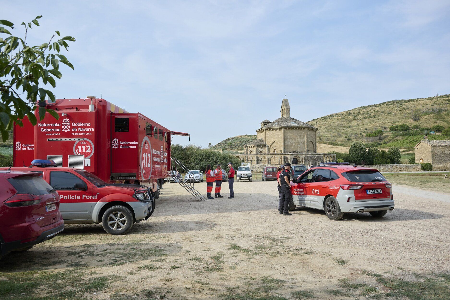 Imágenes de la zona afectada por el incendio en Enériz
