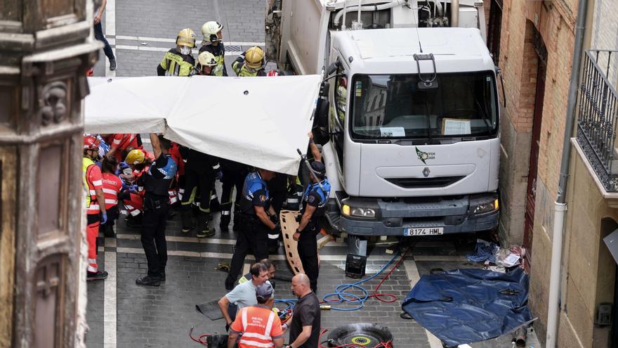 Fallece una persona y cuatro más resultan heridas, dos muy graves, en un atropello en la calle Navarrería de Pamplona