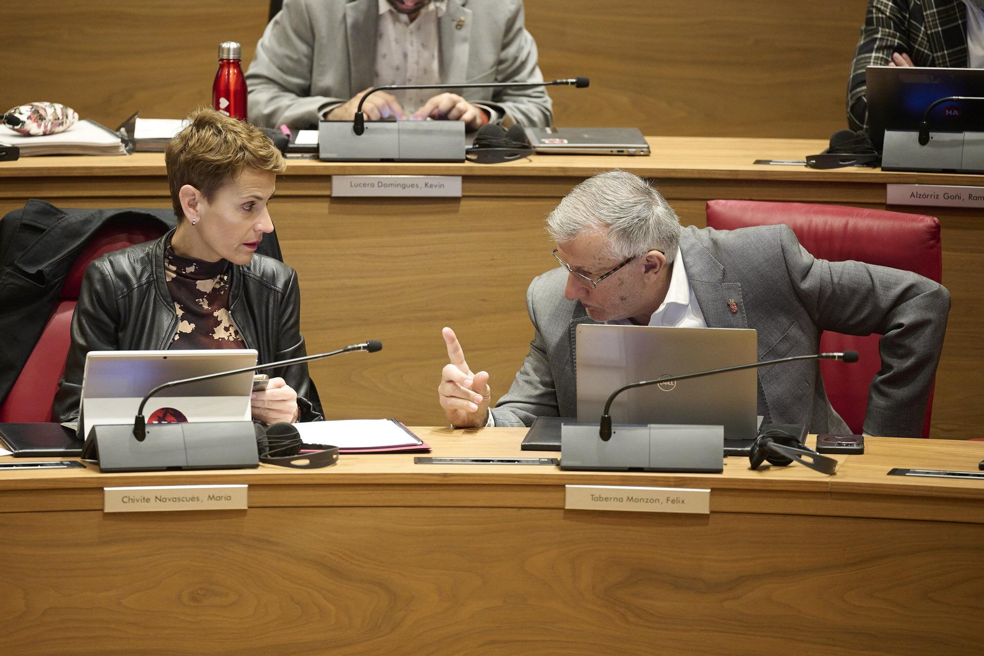 Fotos del pleno del Parlamento de Navarra de este 6 de noviembre