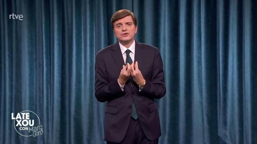 Marc Giró se despide de RTVE con su último monólogo en el 'Late Xou': "Soy alcohólico, dejen de..."