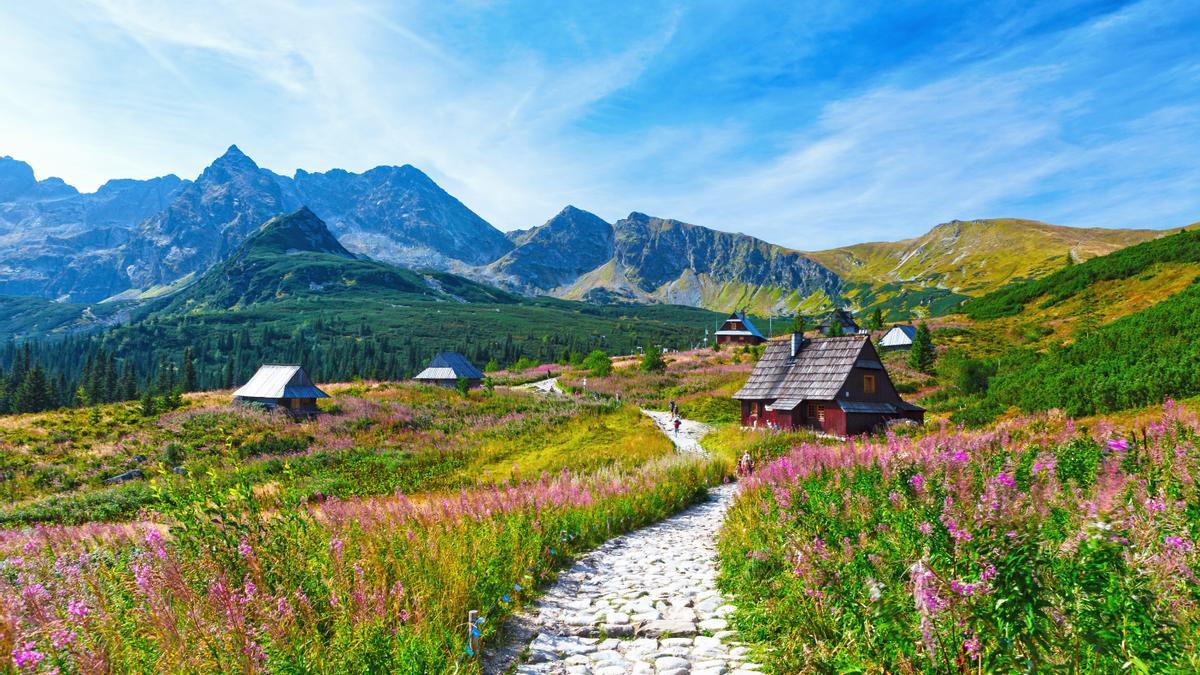 Valle de Gasienicowa en las montañas Tatras, Polonia.