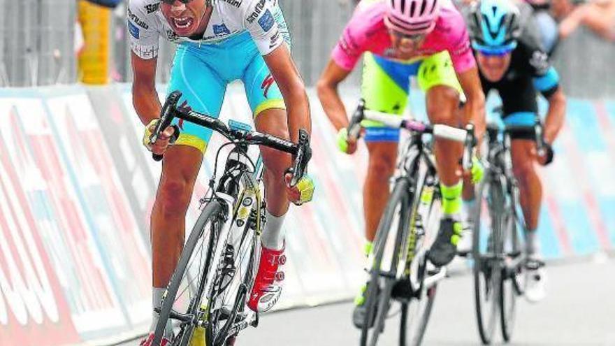 Fabio Aru logró un segundo de ventaja sobre Contador