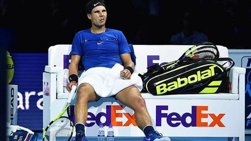 Nadal no aguanta más y se retira de las Finales ATP tras caer ante Goffin