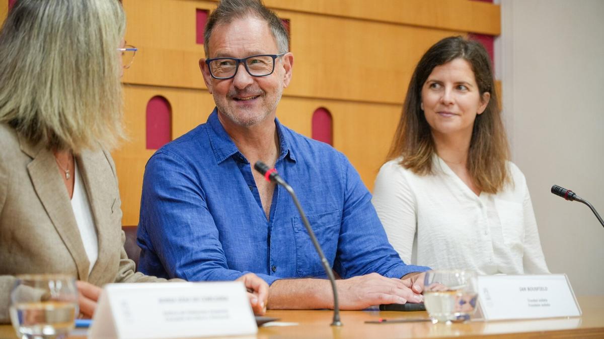 Ian Bousfield en la presentación de la nueva temporada de la Banda Municipal de Música.