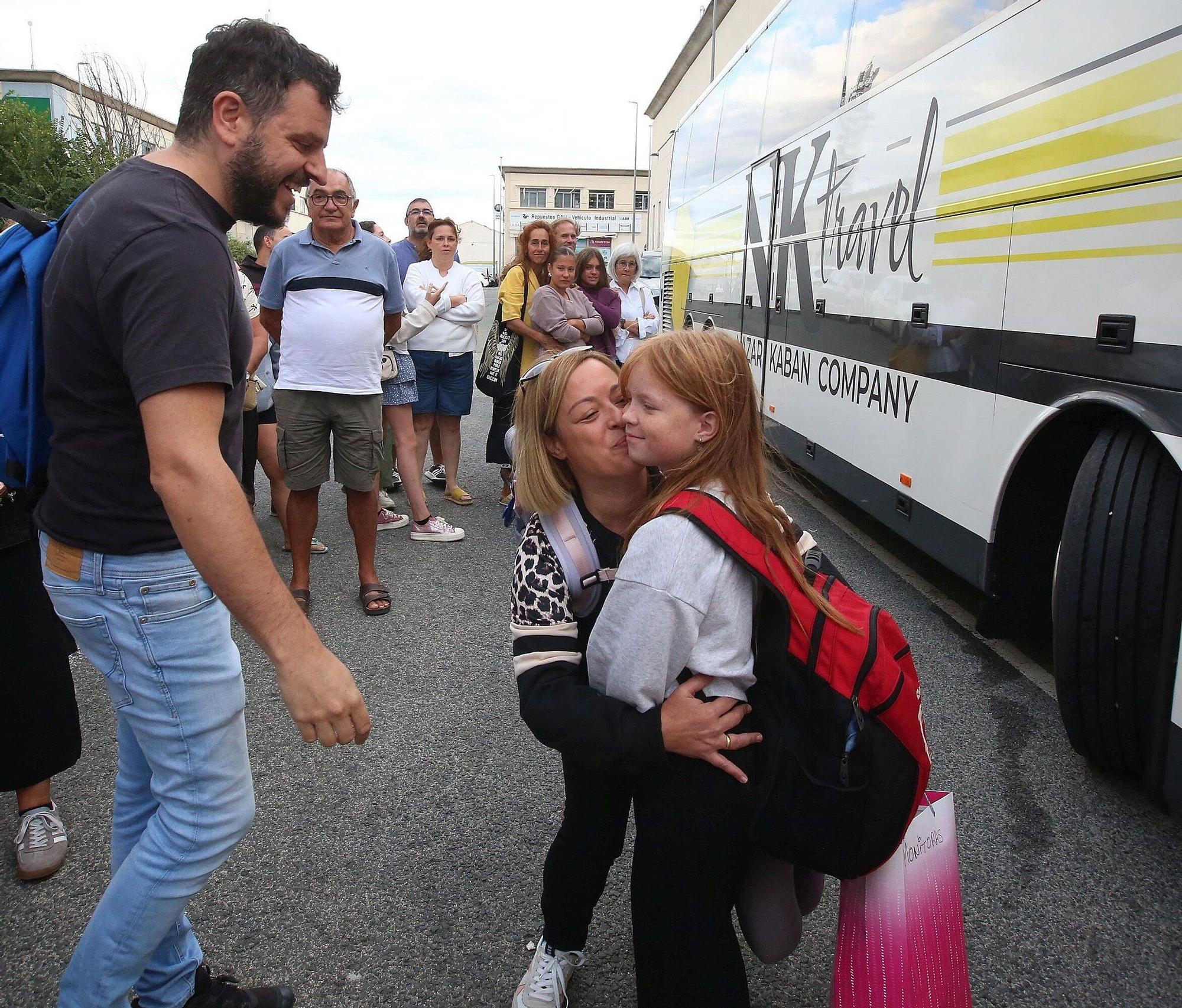 Despedida de los menores ucranianos que han pasado el verano en Navarra