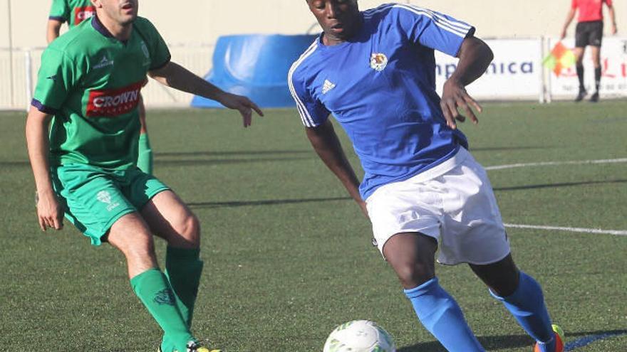 El maliense Youssouf Diarra, en su debut el pasado agosto con el Txantrea.