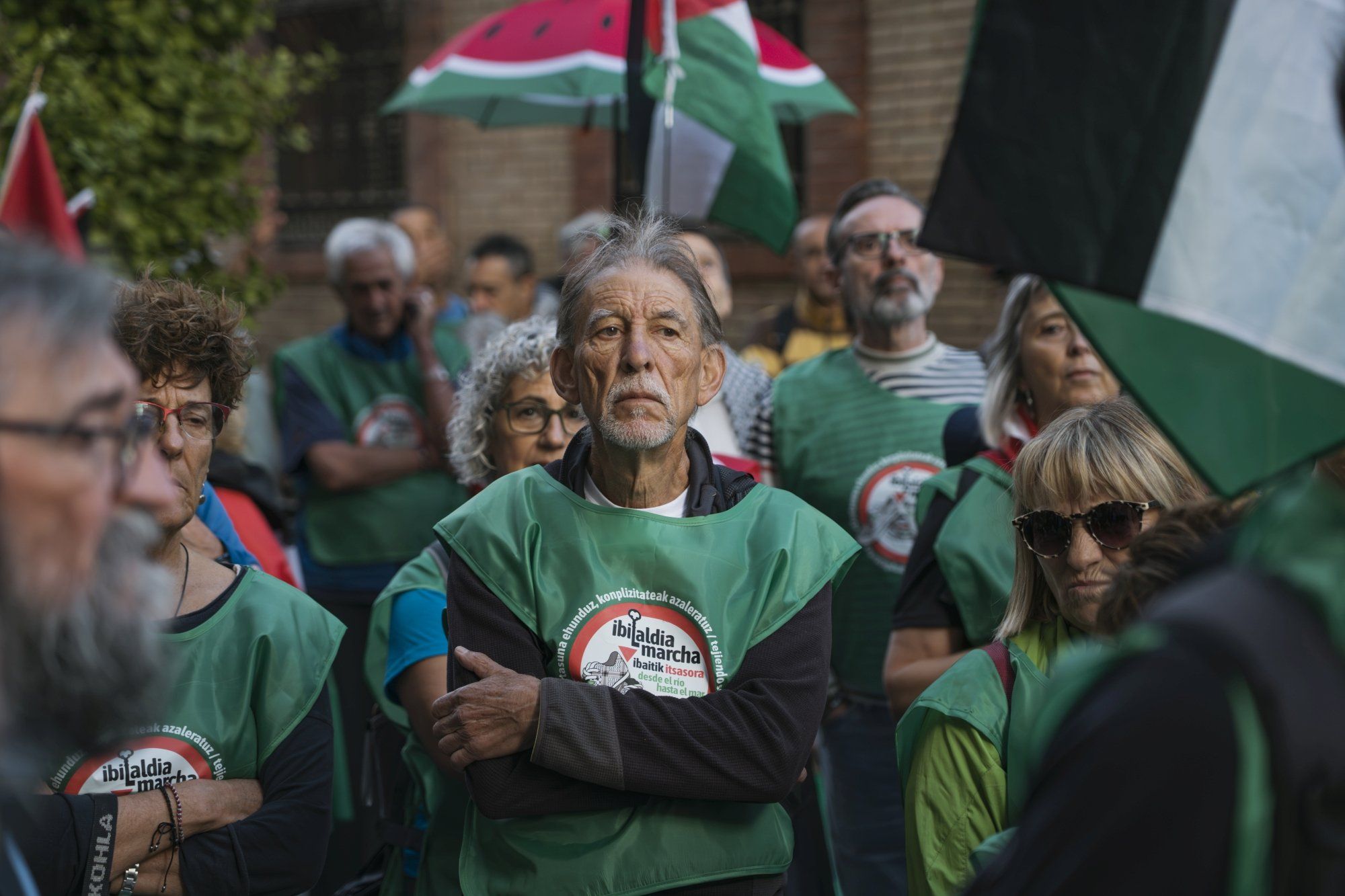 Fotos de la marcha pro Palestina 'Ibaitik Itsasora' en Tudela