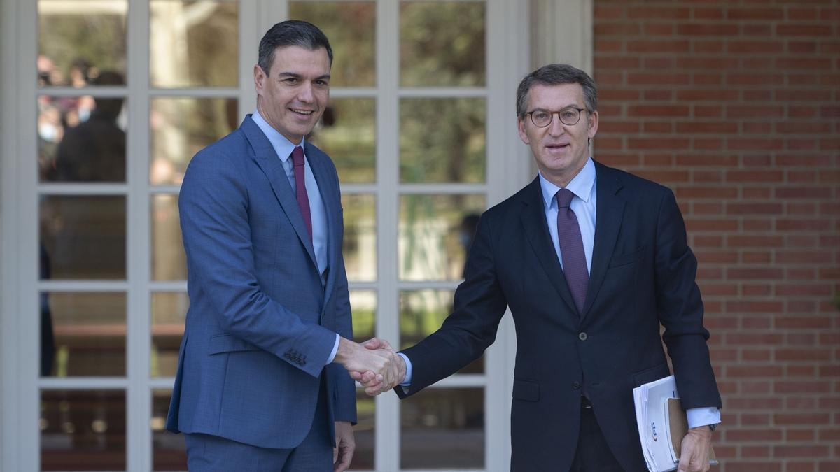 Sánchez y Feijóo, en una imagen de archivo.