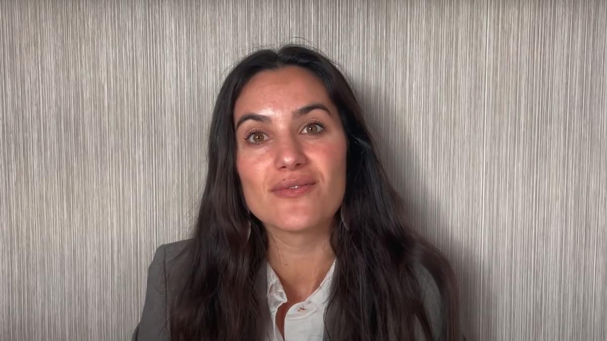 Amaia Rodríguez, en el agradecimiento del galardón.