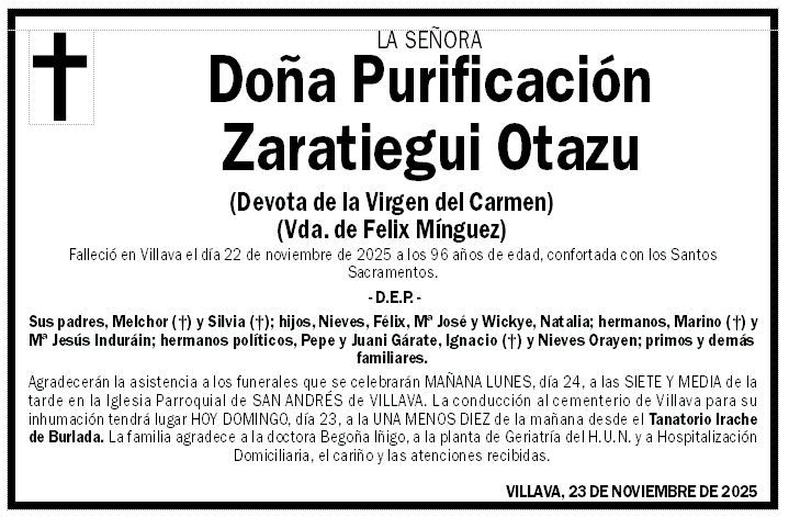 Purificación Zarategui Otazu