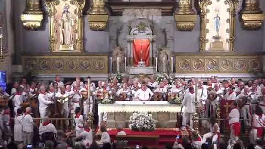 Misa en la Capilla de San Fermín el 7 de julio, en directo