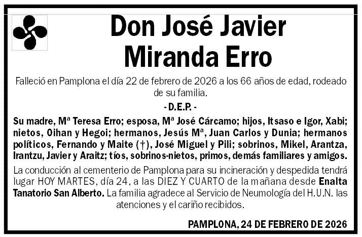 José Javier Miranda Erro
