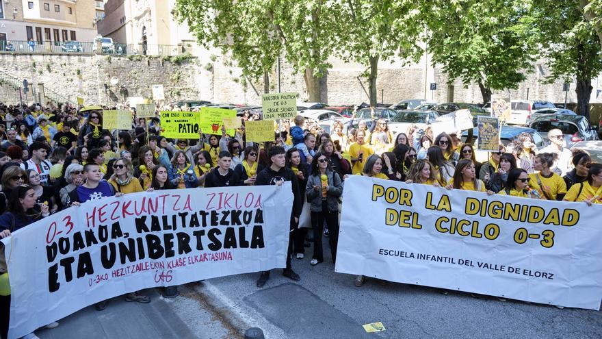 La Plataforma 0-3 exige al Gobierno de Navarra cumplir los acuerdos de 2022 y acabar con la precariedad