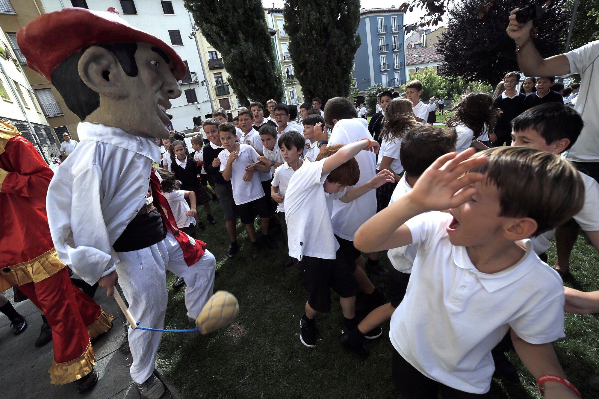 Protagonistas del cohete de San Fermín Txikito a lo largo de los años
