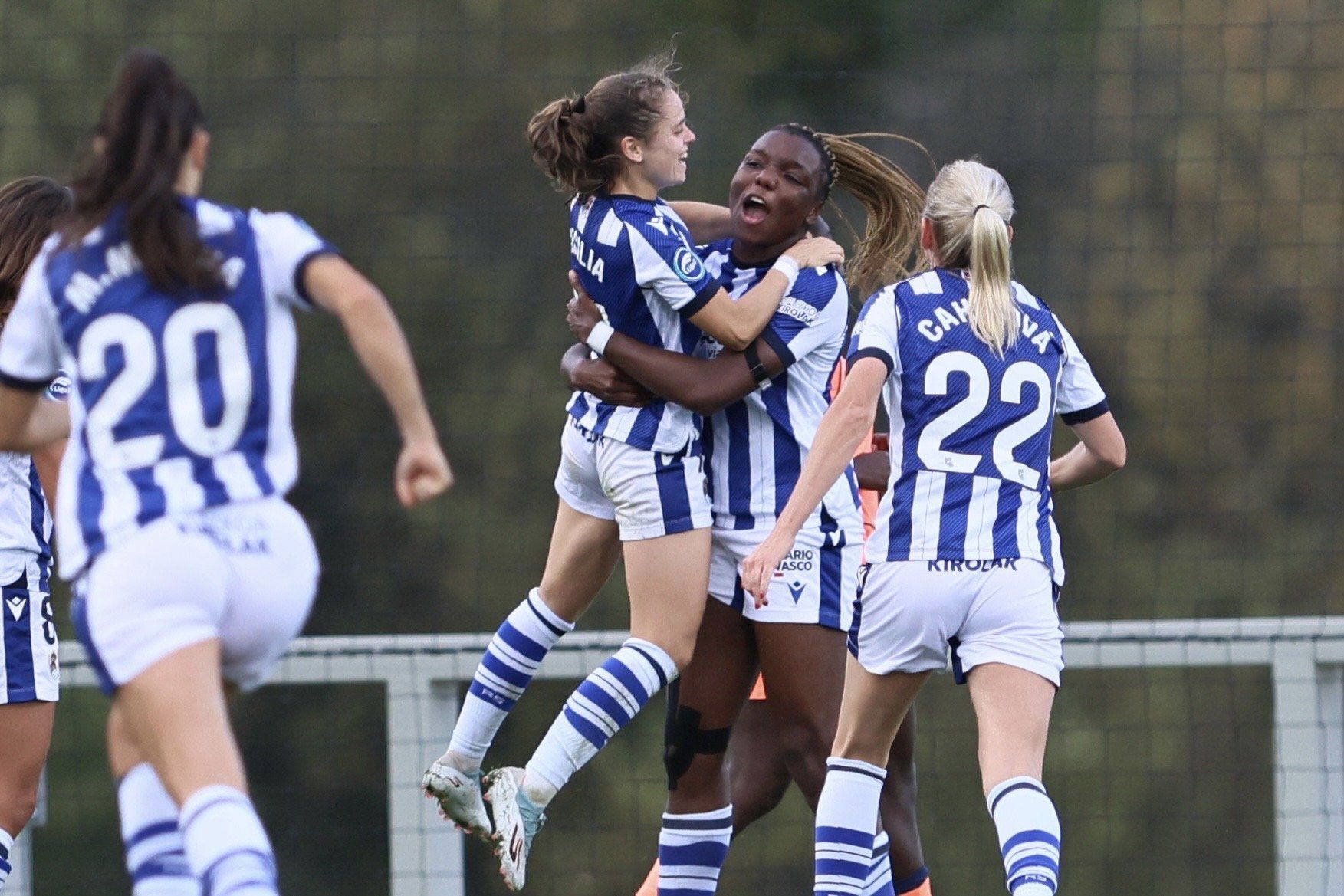 Las mejores imágenes del partido de la Real frente al Barcelona de la Liga F