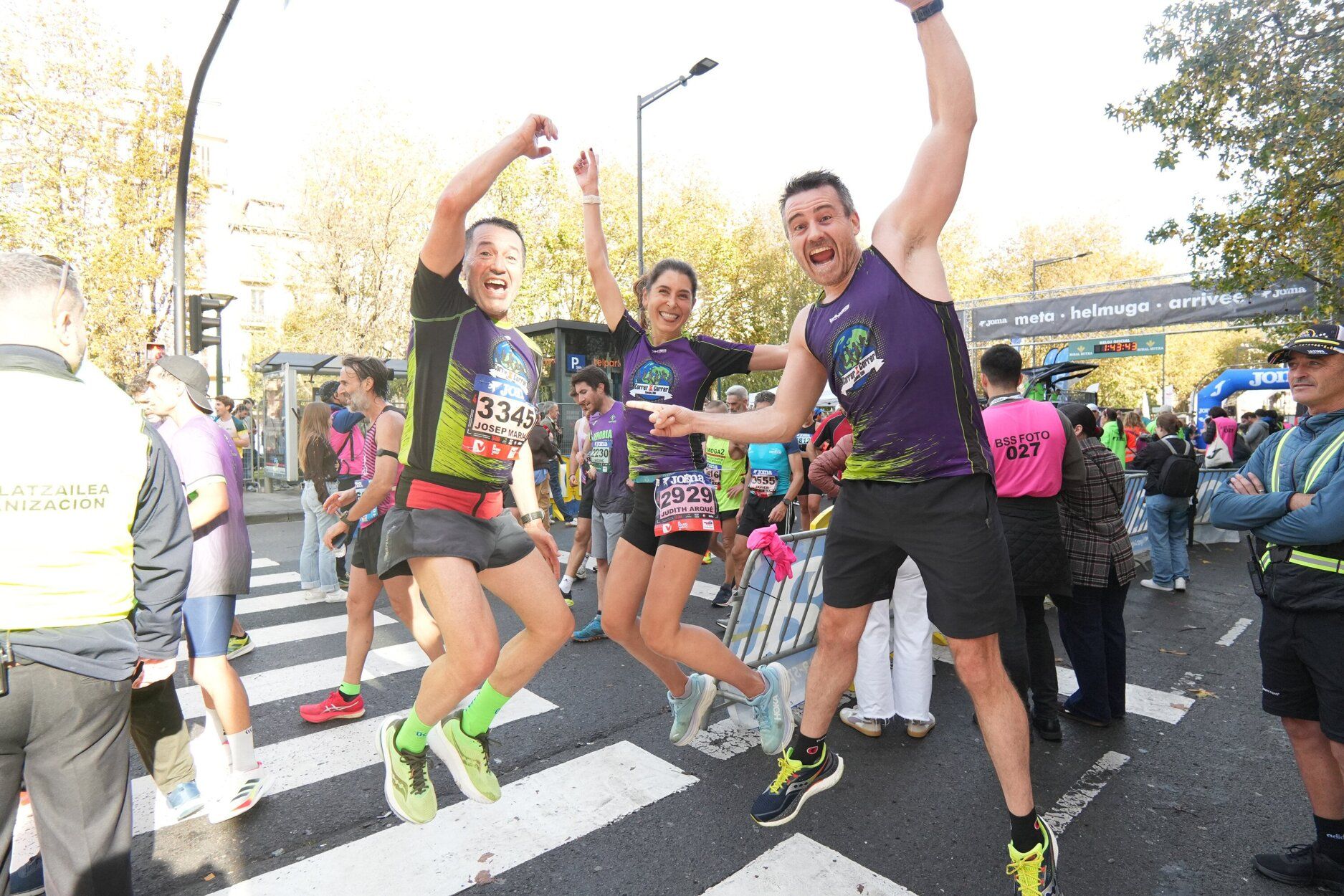 Los últimos metros de la Behobia