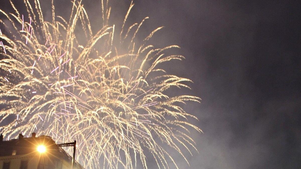 Fuegos artificiales en Donostia