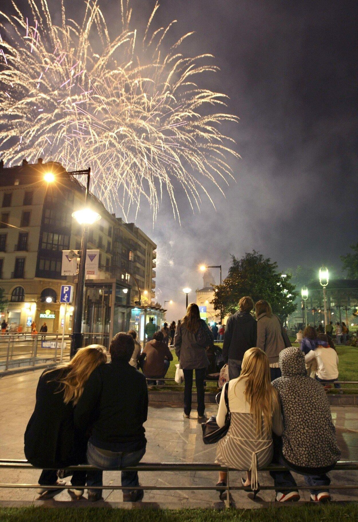 Fuegos artificiales en Donostia