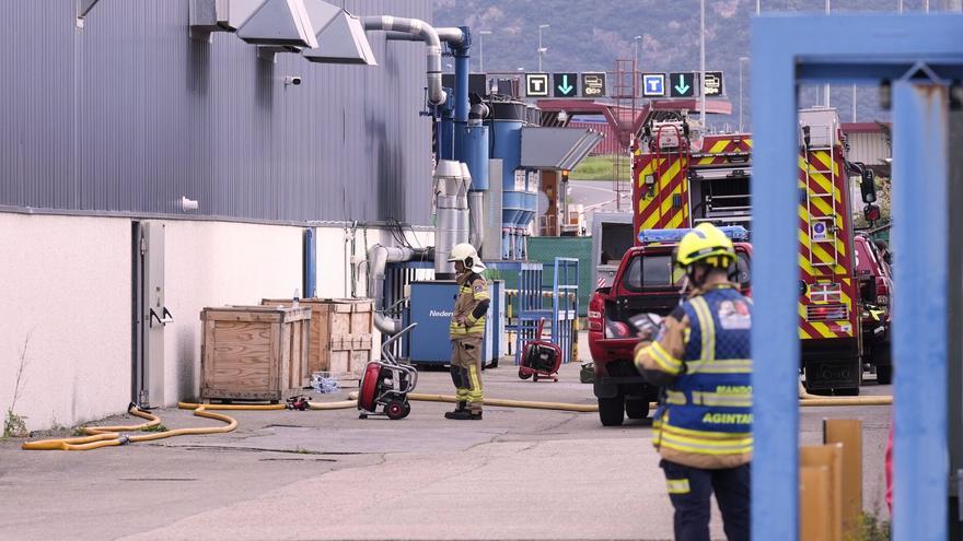 Extinguido el incendio en Aernnova de Berantevilla