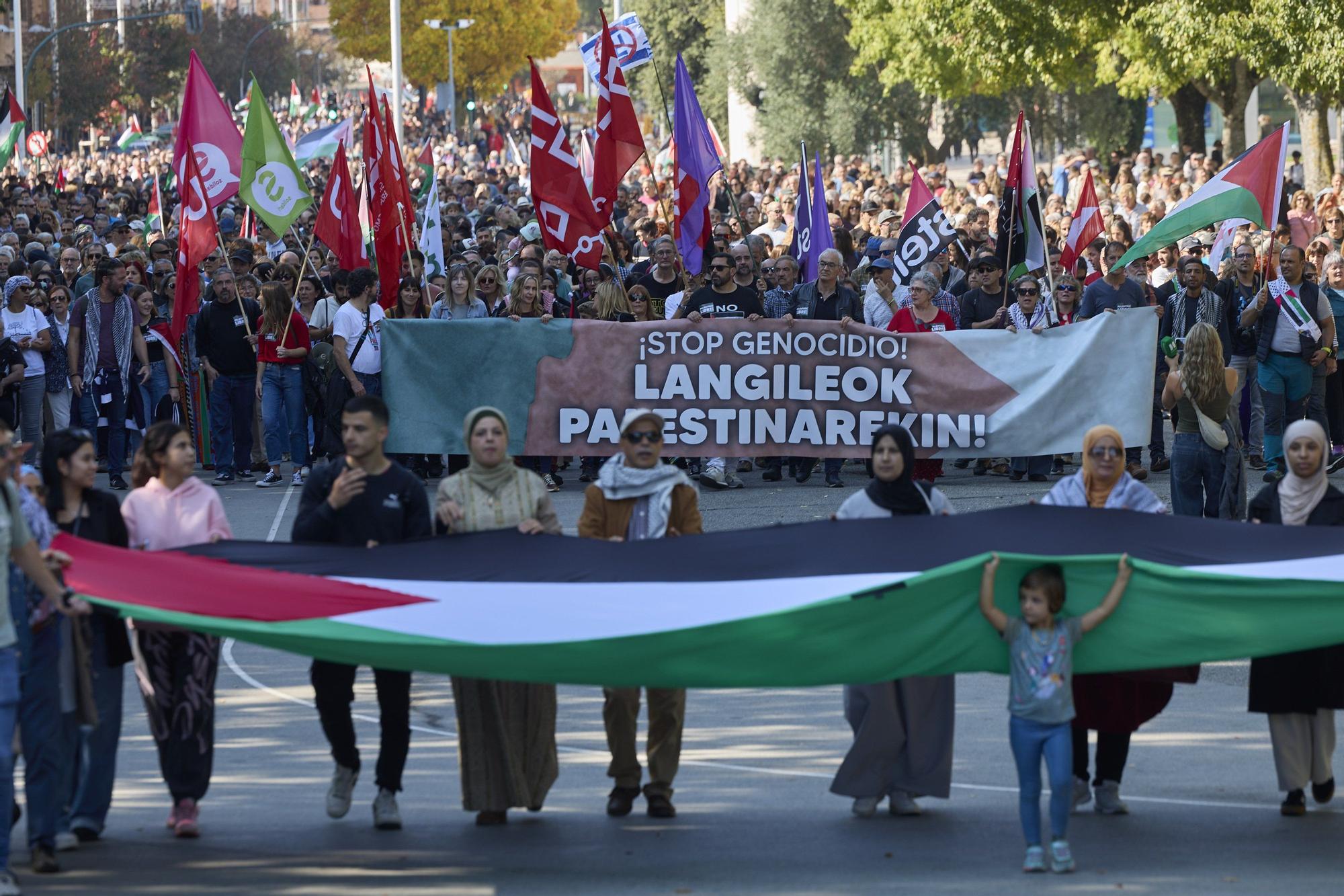 Huelga y paros en solidaridad con Palestina durante este miércoles en Navarra
