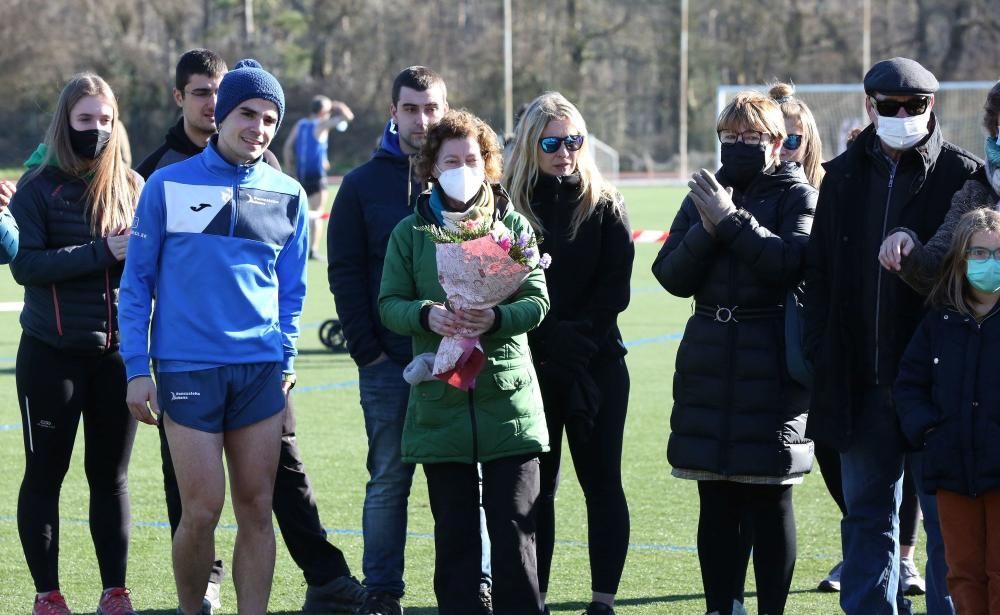 Atletas durante el 36 Campeonato Navarro de Cross Largo.