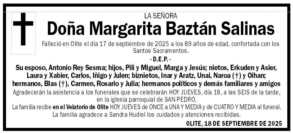 Margarita Baztán Salinas