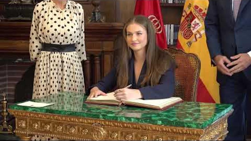 Vídeo de la primera visita de la princesa Leonor a Pamplona