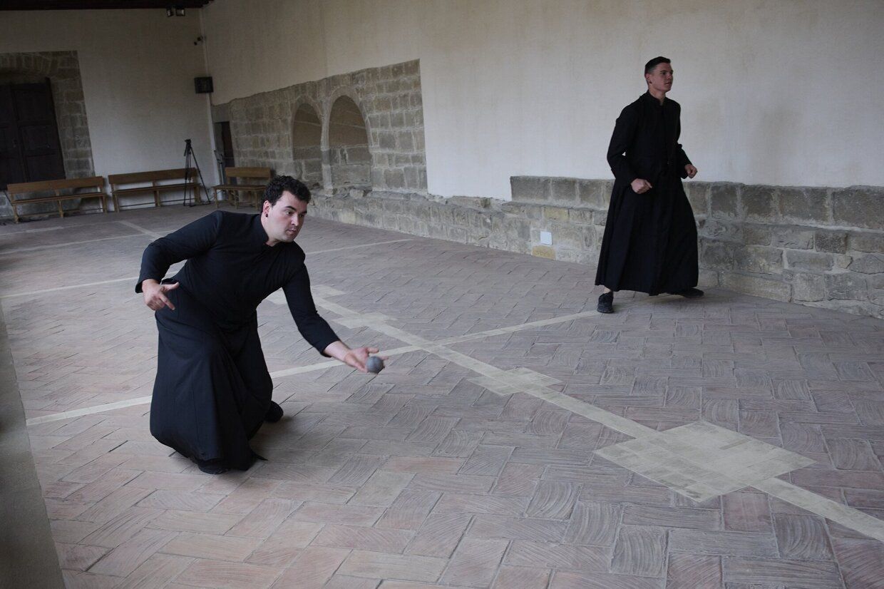 Partido de paxaka en la catedra de Pamplona