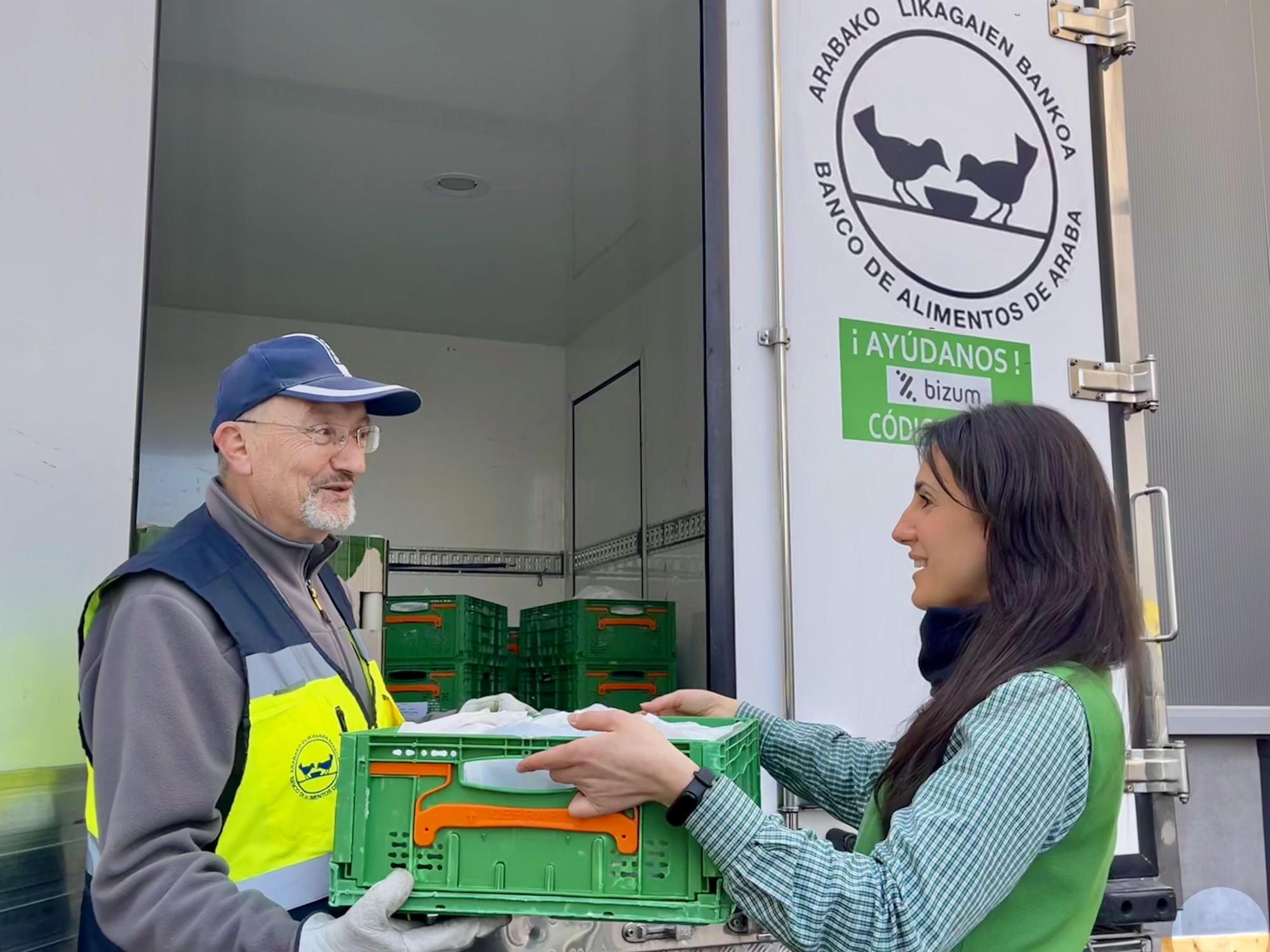 Recogida de alimentos para el banco de Alimentos de Araba.
