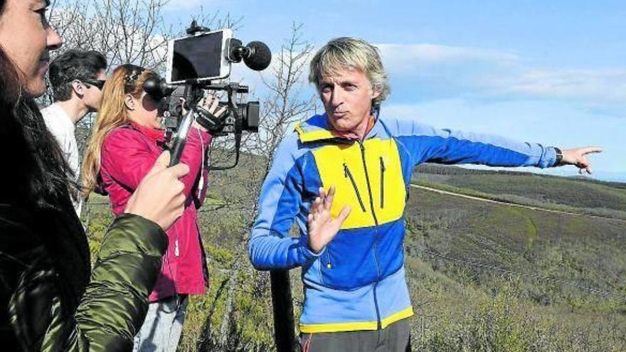 El aventurero, en la presentación en Brazuelo (León) de la nueva temporada de ‘Planeta Calleja’.