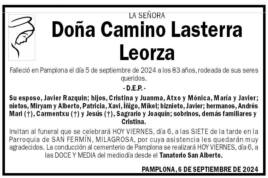 Camino Lasterra Leorza