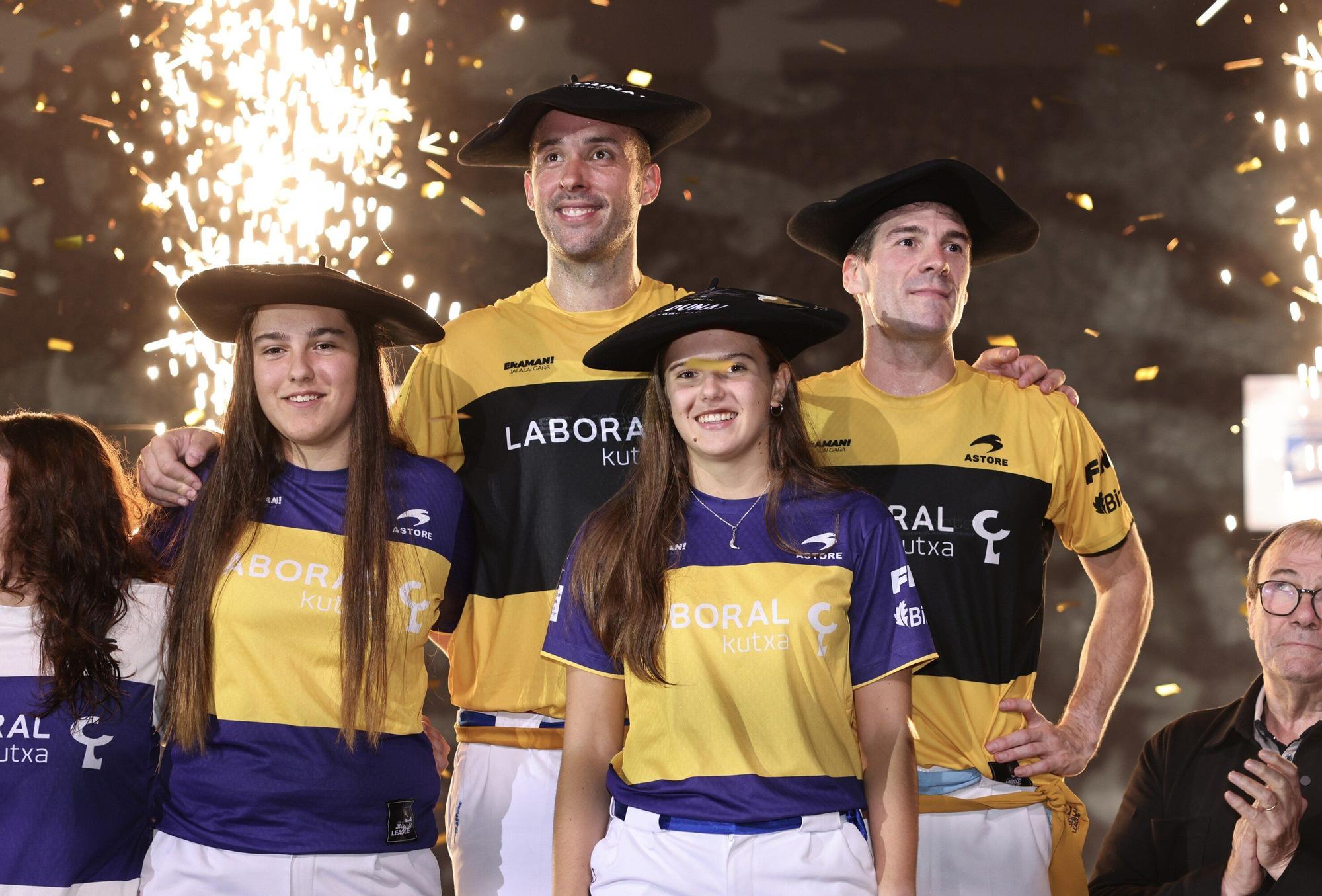Barandika-López y Elaia-Maia, campeones de la Jai Alai League ante Urreisti-Basque y Sorozabal-Arai