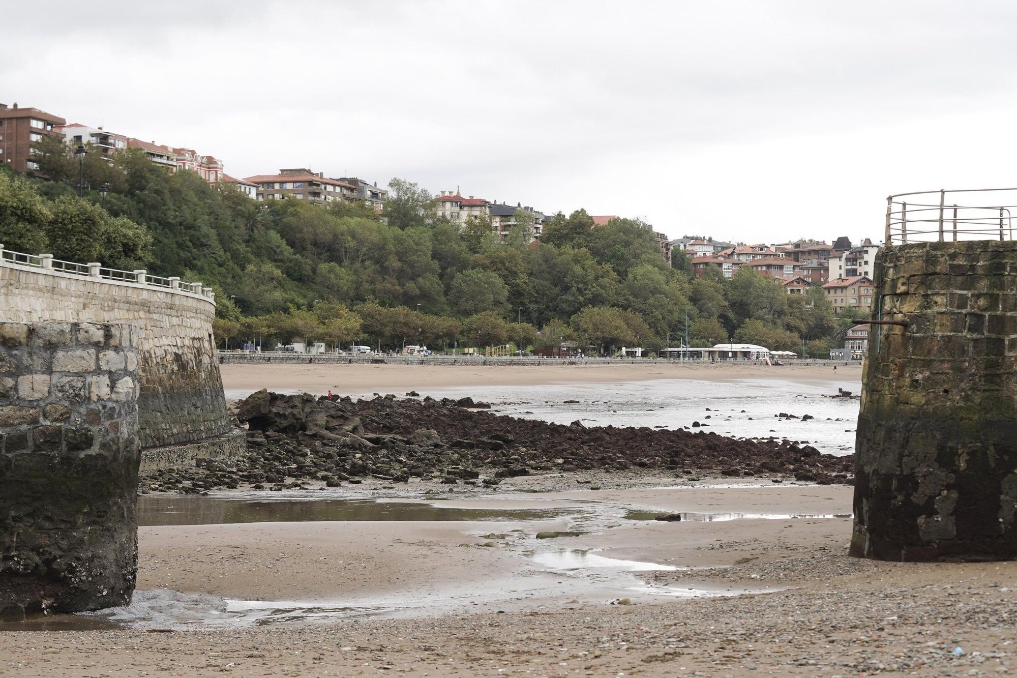 La llamativa estampa que deja la bajamar en Bizkaia