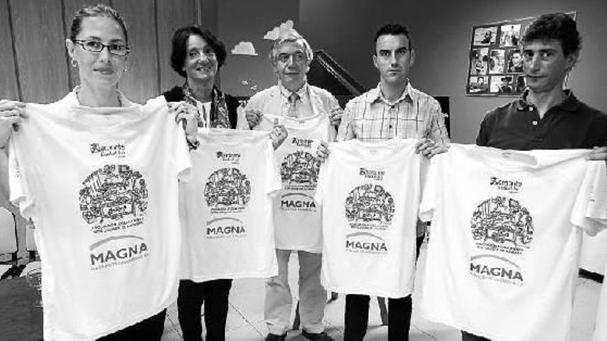 De izquierda a derecha, Esther Zabalza, Paz Prieto, Javier Molina, Iñaki Crespo y Jaime Aguirre.