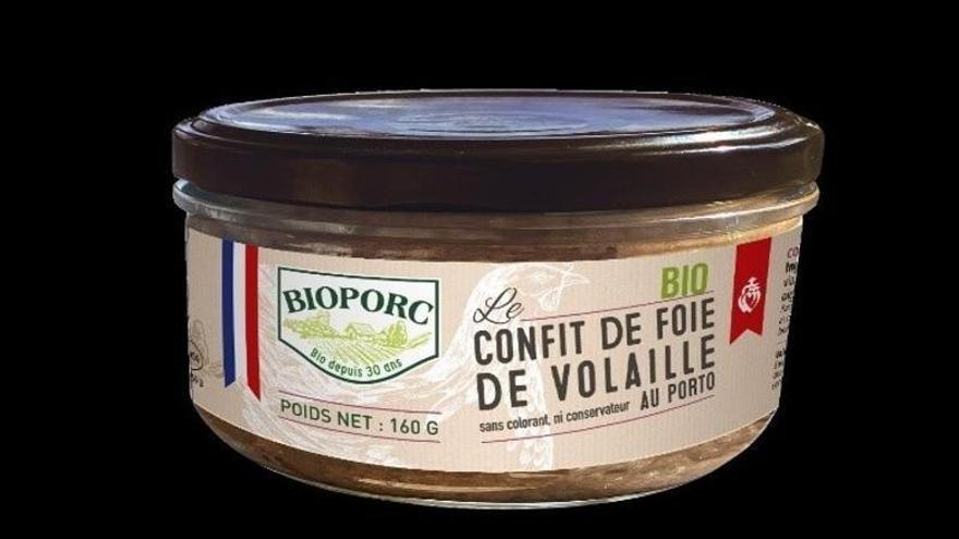 Alerta por la presencia de fragmentos metálicos en confit de hígado de ave al oporto procedente de Francia
